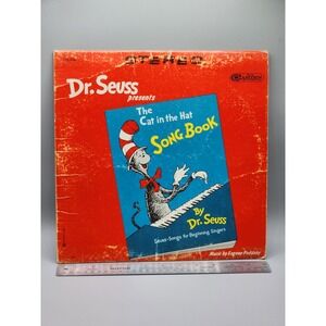 Vintage "The Cat In The Hat‎ Song Book" By Dr. Seuss, Vinyl Record Album